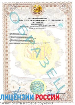 Образец сертификата соответствия (приложение) Буйнакск Сертификат ISO 14001